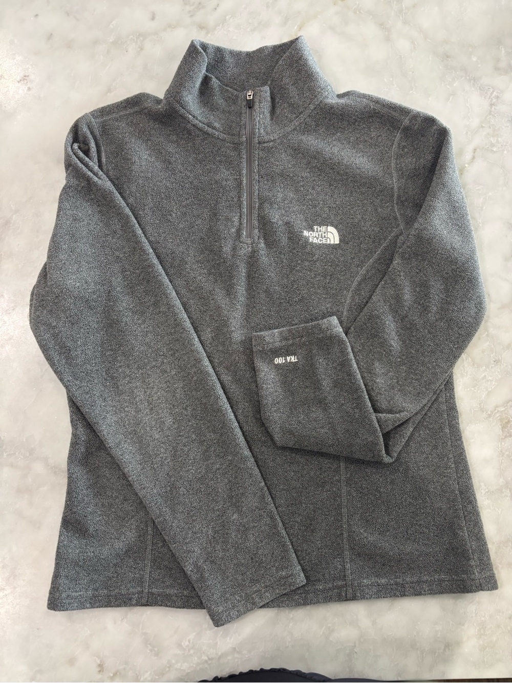The North Face Gray Half-Zip Fleece Pullover
